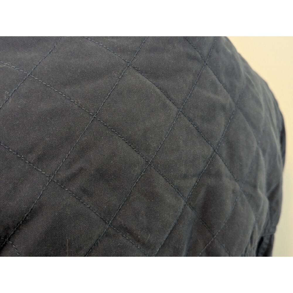 Toad & Co Kenai Quilted Chore Utility Jacket Navy Canvas Shell Wool Lining Sz L - Picture 7 of 10